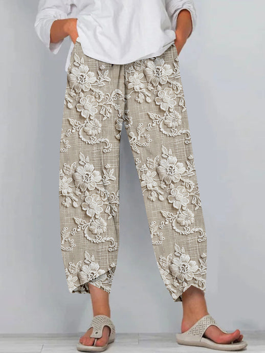 Seraya | Relaxed Printed Trousers