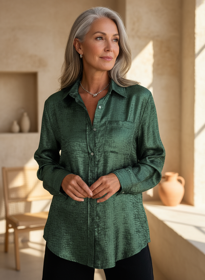 Louella | Chic Shimmer Shirt