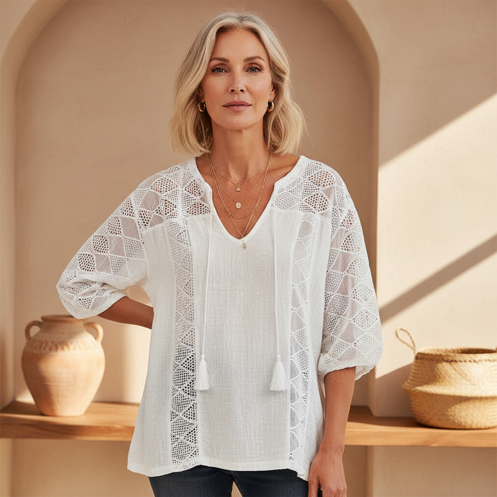 Auralee | Chic Accent Blouse
