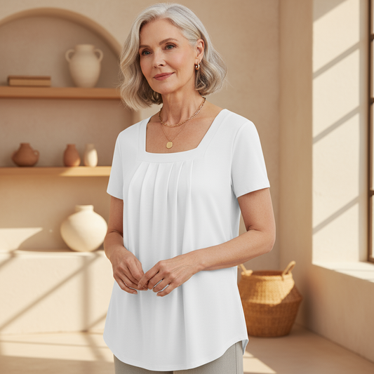 Sabryn | Elegant Pleated Blouse