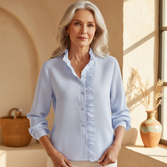 Marcelina | Elegant Polo Blouse