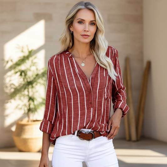 Lavendria | Striped Casual Blouse