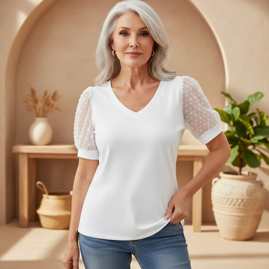 Lumiera | Elegant Puff-Sleeve Top