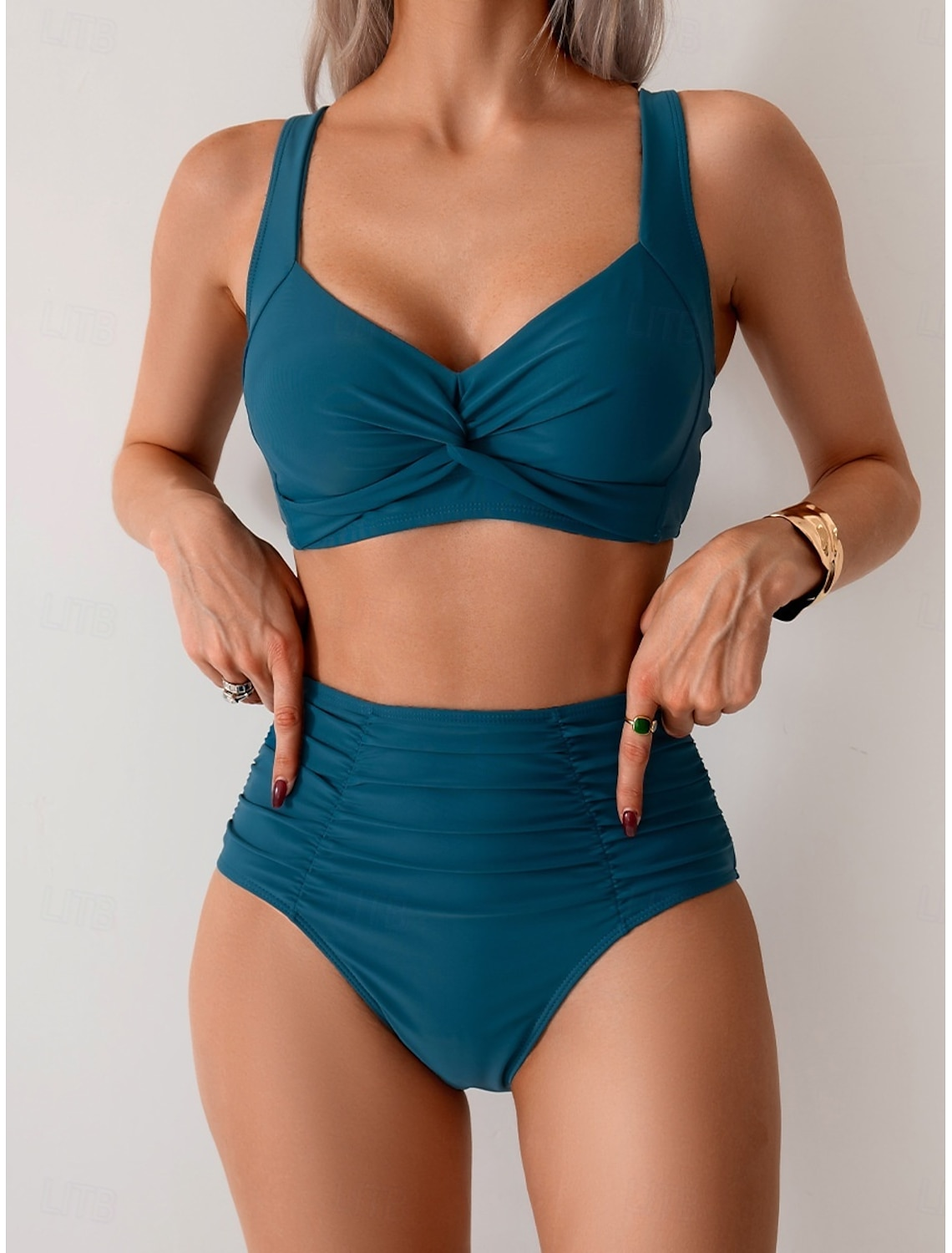 Shirley | Ruched Fabric Bikini