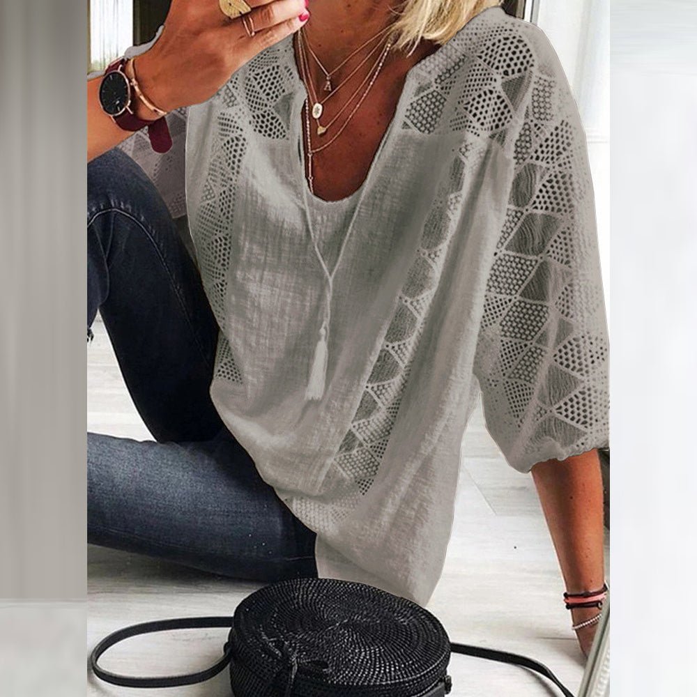 Auralee | Chic Accent Blouse