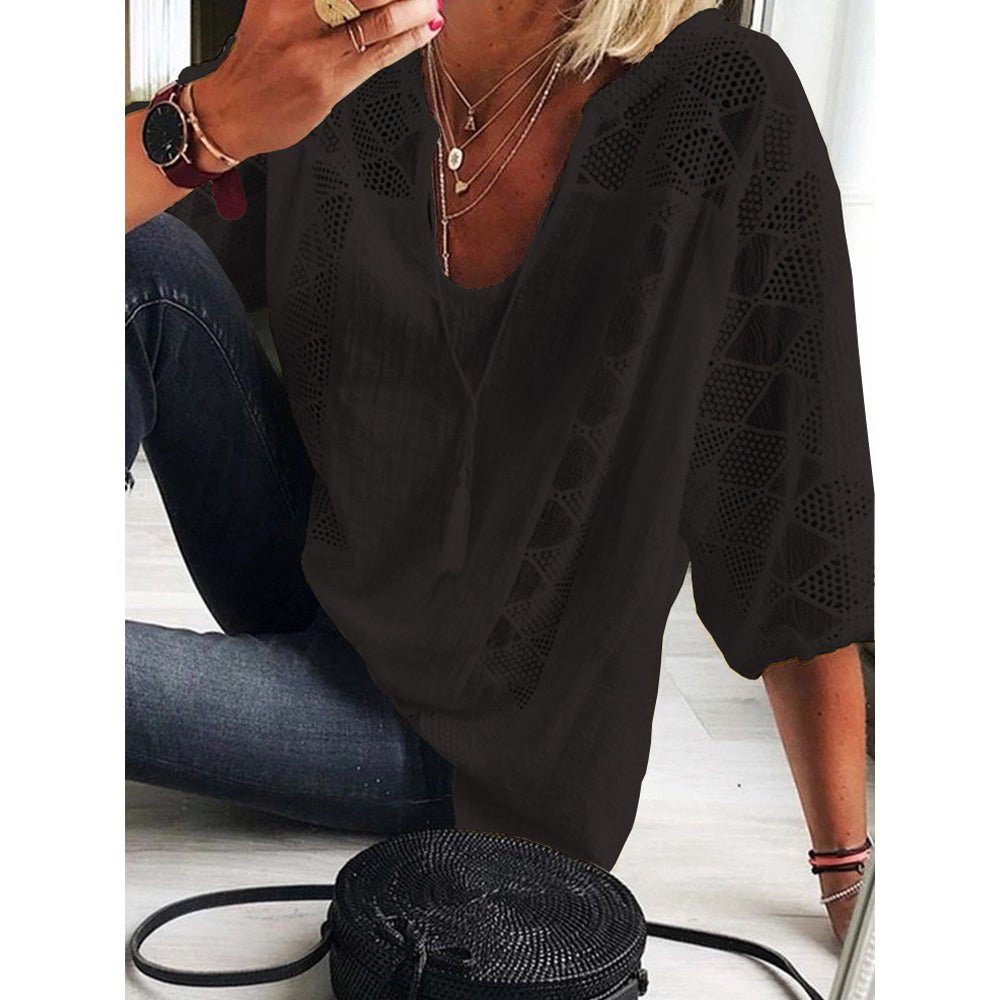 Auralee | Chic Accent Blouse