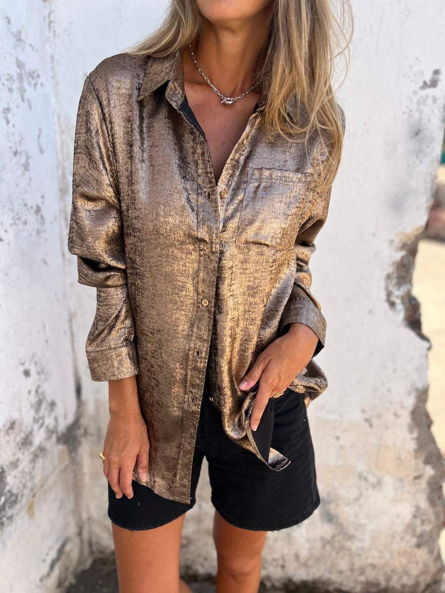 Louella | Chic Shimmer Shirt
