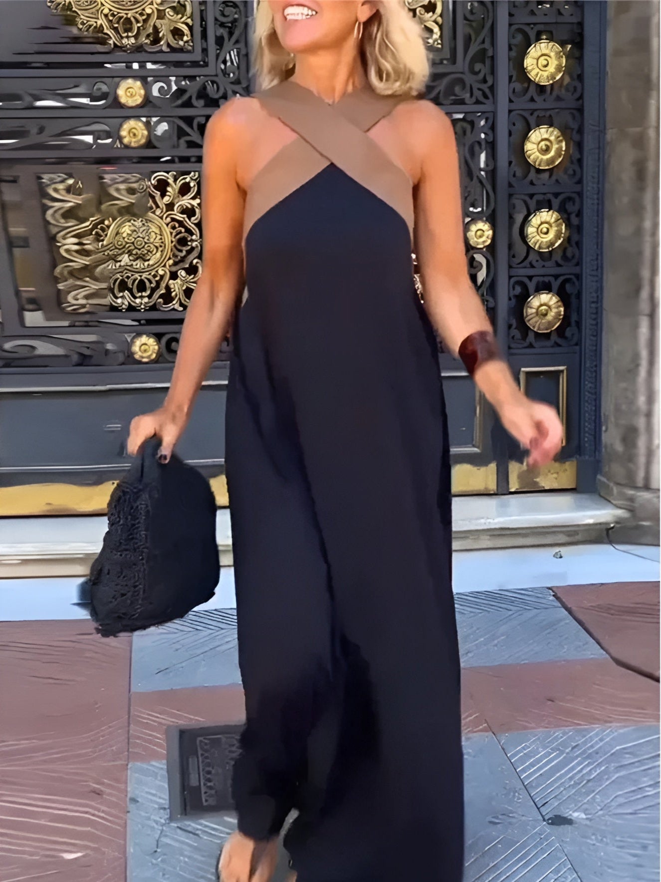 Paula | Breathable Crossed Maxi Dress