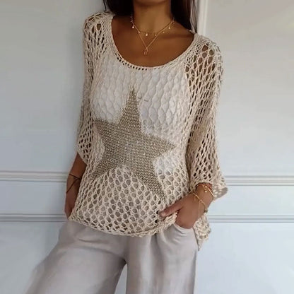 Zabrina | Starry Knit Top