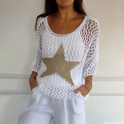 Zabrina | Starry Knit Top