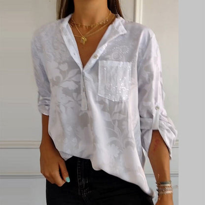 Thalina | Embellished Pocket Blouse