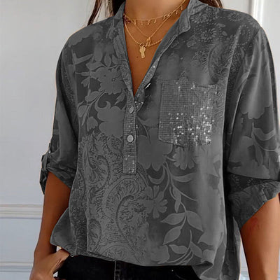 Thalina | Embellished Pocket Blouse