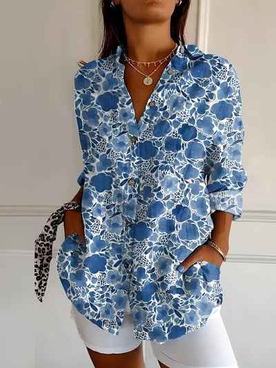 Roseline | Printed Button-Up Shirt