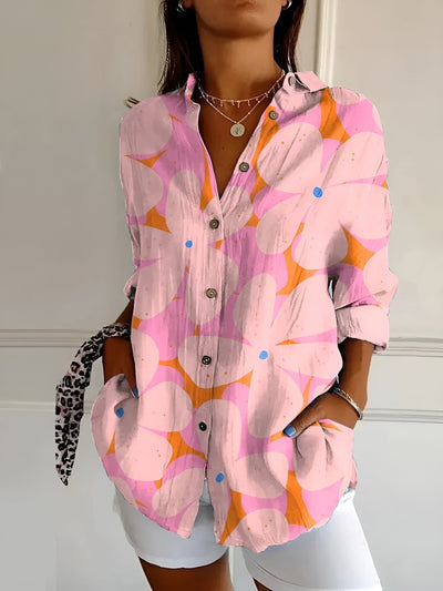 Roseline | Printed Button-Up Shirt