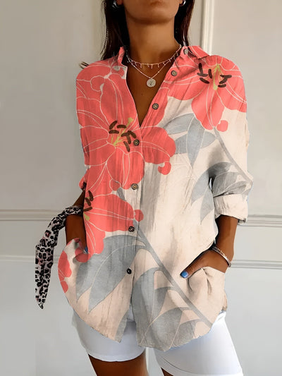 Roseline | Printed Button-Up Shirt